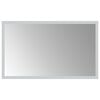 vidaXL LED Badevindu med speil Gjennomsiktig 50 x 30 cm herdet glass