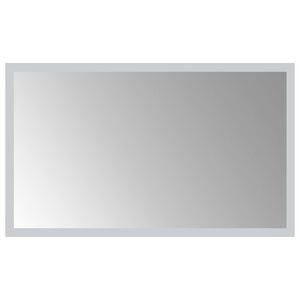 vidaXL LED Badevindu med speil Gjennomsiktig 50 x 30 cm herdet glass