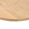 vidaXL Bordplate 140x60x2 cm oval heltre eik