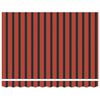 vidaXL Markise R&oslash;d og svart 350 x 250 x 165 cm Polyester og aluminium