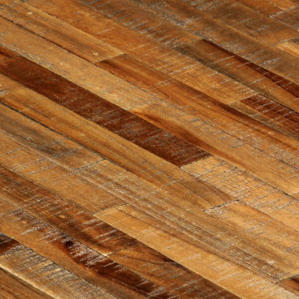 vidaXL Spisebord gjenvunnet teak og stål 180x90x76 cm