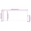 vidaXL Uttrekkbar sidemarkise 100 x 300 cm gr&aring;