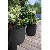 Capi Eggformet plantepotte Urban Smooth 43x41 cm svart KBL933