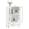 vidaXL Highboard hvit 69,5x31x115 cm konstruert tre