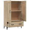 vidaXL Highboard sonoma eik 70x31x115 cm konstruert tre