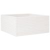 vidaXL Plantekasse hvit 100x100x46 cm heltre furu