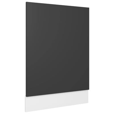 vidaXL Oppvaskmaskinspanel grå 45x3x67 cm sponplate