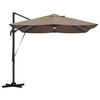 vidaXL Kipp Roma Parasol Gråbrun og Svart 352 x 251 x 265 cm