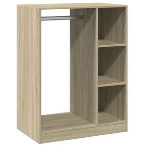 vidaXL Garderobe sonoma eik 77x48x102 cm konstruert tre