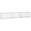 vidaXL Gabion med topp- og bunnlokk galvanisert st&aring;l 300x50x50 cm
