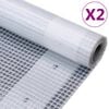vidaXL Leno presenninger 2 stk 260 g/m&sup2; 4x20 m hvit