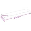 vidaXL Vegghylle 80x20x6 cm ubehandlet heltre eik