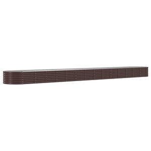 vidaXL H&oslash;ybed galvanisert st&aring;l 620x80x36 cm brun