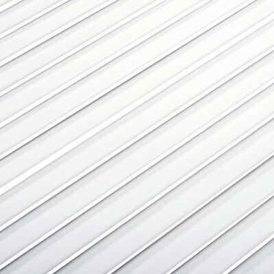 vidaXL Skapdør lamelldesign hvit 99,3x39,4 cm heltre furu