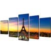 vidaXL Kanvas Flerdelt Veggdekorasjon Eiffel Tower 200 x 100 cm