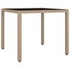 vidaXL Hage Spisegruppe 5 pcs Beige polyrotting