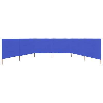 vidaXL Vindskjerm 6 paneler stoff 800x80 cm asurblå