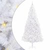vidaXL Kunstig juletre med 300 LED med stativ Hvit 300 cm PVC og st&aring;l