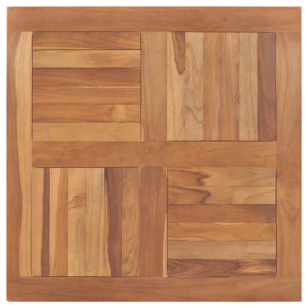 vidaXL Bordplate heltre teak kvadratisk 80x80x2,5 cm