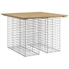 vidaXL Hagebord gabiondesign 100x102x72 cm impregnert furu
