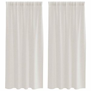 vidaXL Voile Gardin 2 stk. Krem 175 x 140 cm Polyester