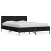 vidaXL Sengeramme svart 120x200 cm konstruert tre og metall