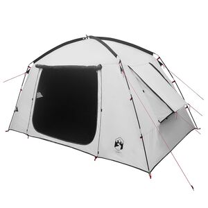 vidaXL Hyttetelt 4-personers Hvit Blackout Polyester