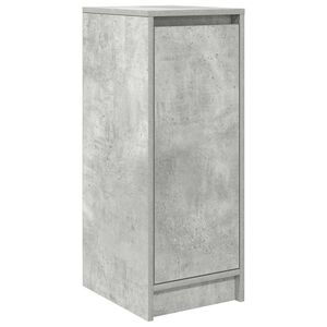 vidaXL Skoskap betonggr&aring; 29,5x34x76 cm sponplate