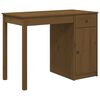 vidaXL Skrivebord honningbrun 100x50x75 cm heltre furu