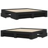 vidaXL Sengeramme svart 200x200 cm konstruert tre