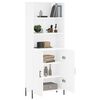 vidaXL Highboard hvit 69,5x34x180 cm konstruert tre