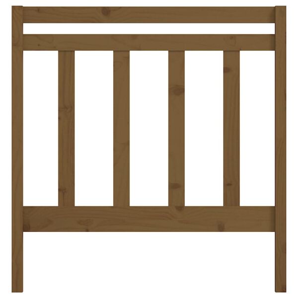 vidaXL Sengegavl honningbrun 95x4x100 cm heltre furu