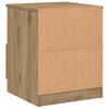 vidaXL Nattbord artisan eik 40x40x50 cm konstruert tre