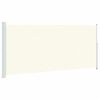 vidaXL Uttrekkbar sidemarkise 220x500 cm kremhvit