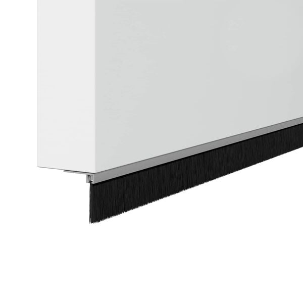 vidaXL Skru-p&aring; d&oslash;rb&oslash;rste tetninger 2 pcs s&oslash;lv 100 cm