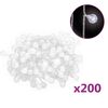 vidaXL Eventyrlysslynger 20 m 200 LED kaldhvitt 8 funksjoner