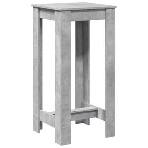 vidaXL Barbord betonggr&aring; 51x50x103,5 cm konstruert tre