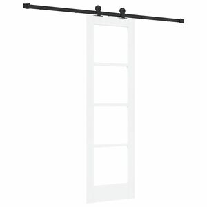vidaXL Skyved&oslash;r ORKDAL Hvit og svart 61 x 198,5 cm