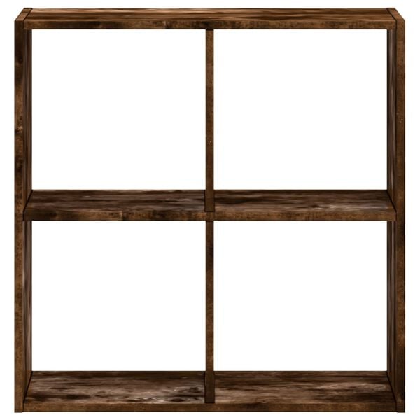 vidaXL Bokhylle r&oslash;kt eik 68,5x32x68,5 cm konstruert tre