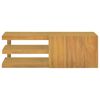 vidaXL Veggmontert baderomsskap 90x40x30 cm heltre teak