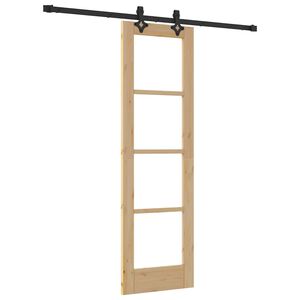 vidaXL Skyved&oslash;r ORKDAL Naturlig og svart 61 x 198,5 cm
