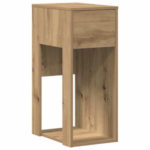 vidaXL Datat&aring;rnstativ med skuff artisan eik 30x44x74 cm