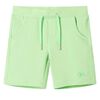 vidaXL Barneshorts fluogr&oslash;nn 128
