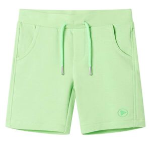 vidaXL Barneshorts fluogr&oslash;nn 128