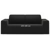vidaXL 2-seters sofaovertrekk polyester svart