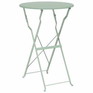 vidaXL Bistrobord Lett mint &Oslash; 50 x 71 cm Pulverlakkert st&aring;l