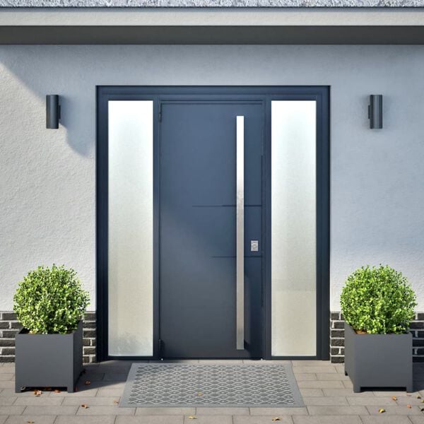 vidaXL Plantekasser 2 stk antrasitt 40x40x40 cm stål