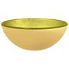 vidaXL Servant herdet glass 30x12 cm gull
