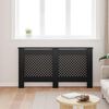 vidaXL Radiatordeksel svart 152x19x81,5 cm MDF