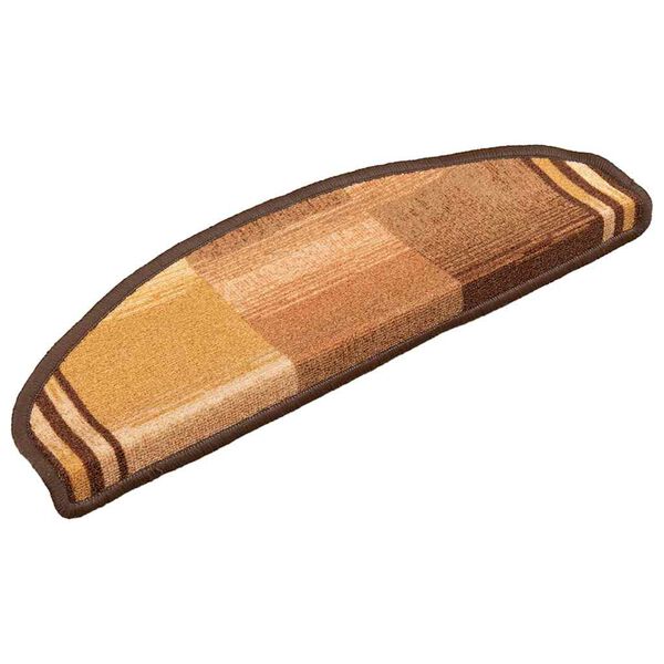 vidaXL Selvklebende trappematter 5 stk 65x21x4 cm brun